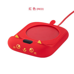 Cross-Border 75-Degree Smart Heating Coaster with Four-Level Adjustment, Cute Pet-Themed Warm Cup Mat, Coffee Constant Temperature Coaster, Milk Heating Pad